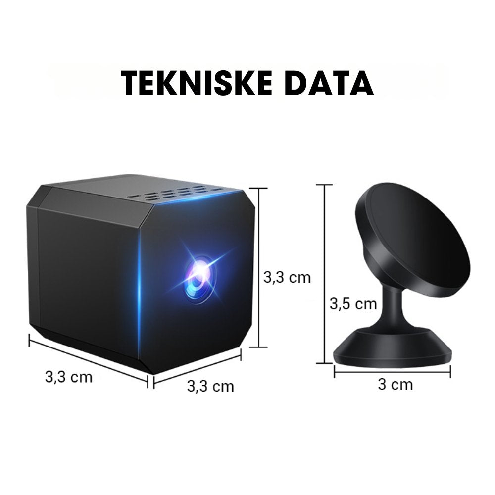 InstaGuard™ – Mini trådløst HD-sikkerhedskamera – fungerer uden Wi-Fi