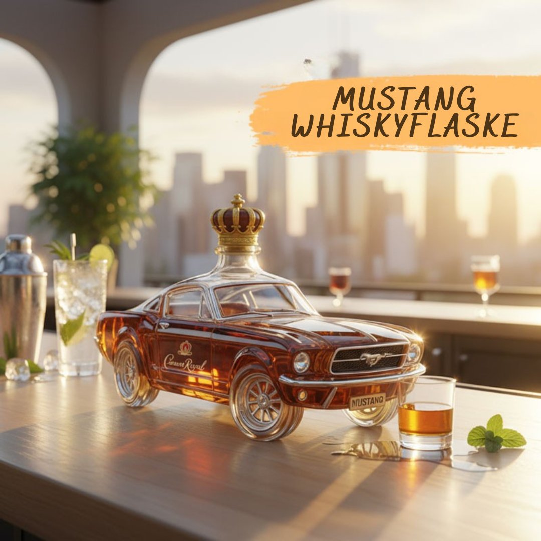 Mustang whiskeyflaske