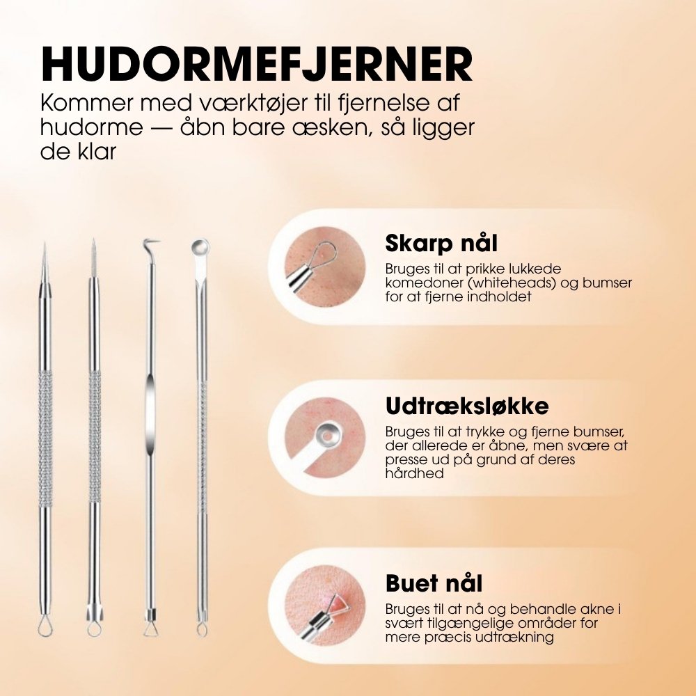PorePro™ – 6-i-1 pore-renser med justerbart sug og udtræksværktøj