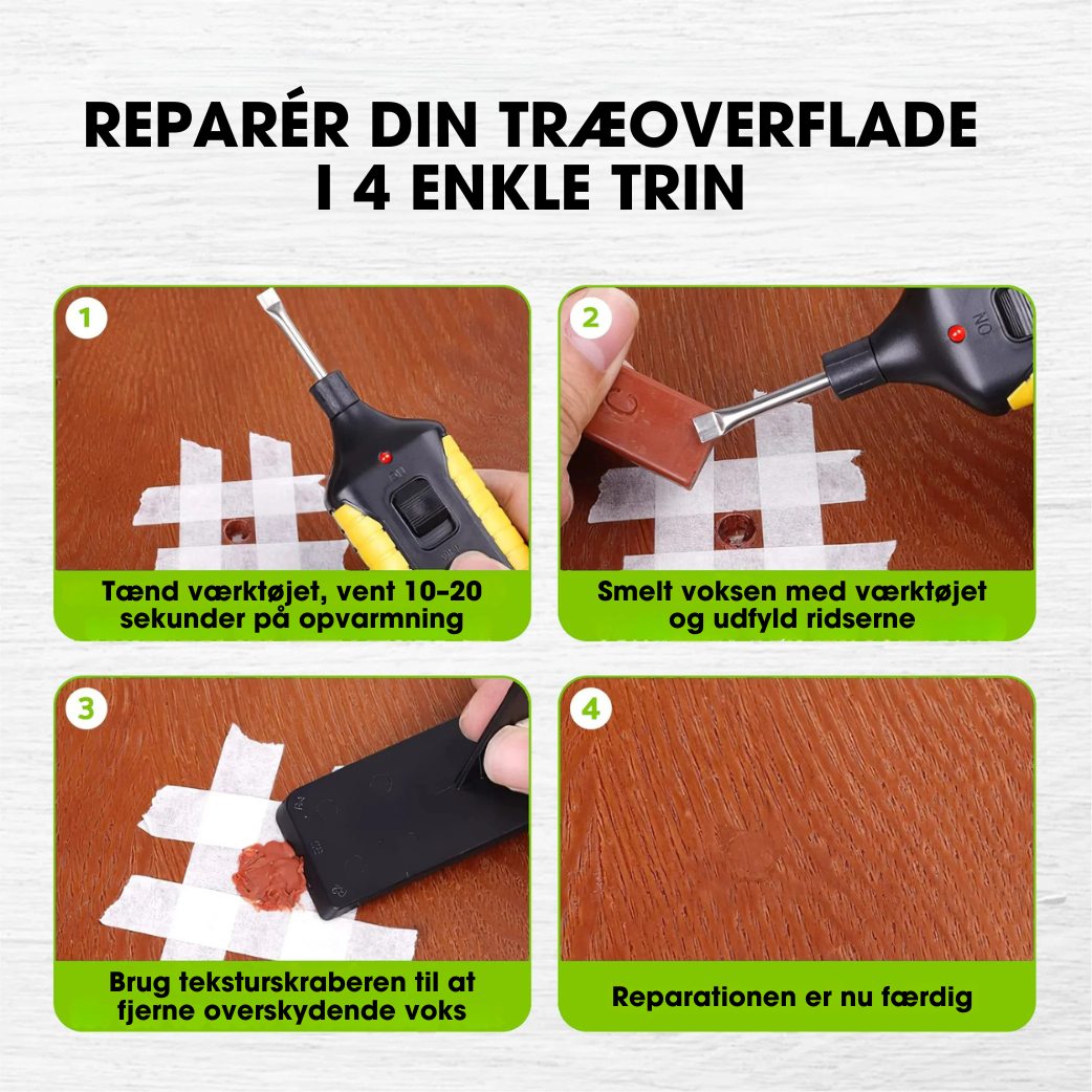 WoodFix™ – Reparationskit til møbler, lister og gulve