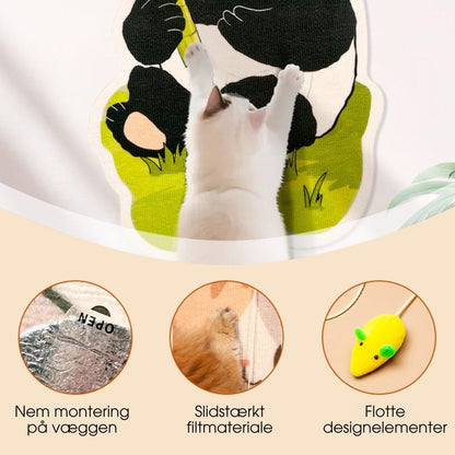 ClingClaw™ – Vægmonteret kradsebræt til kat + gratis legetøj