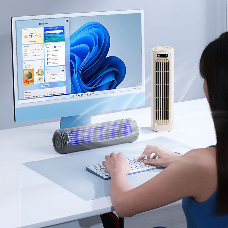 CoolFlow Max™ – Ultrastøjsvag bærbar ventilator