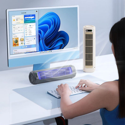 CoolFlow Max™ – Ultrastøjsvag bærbar ventilator