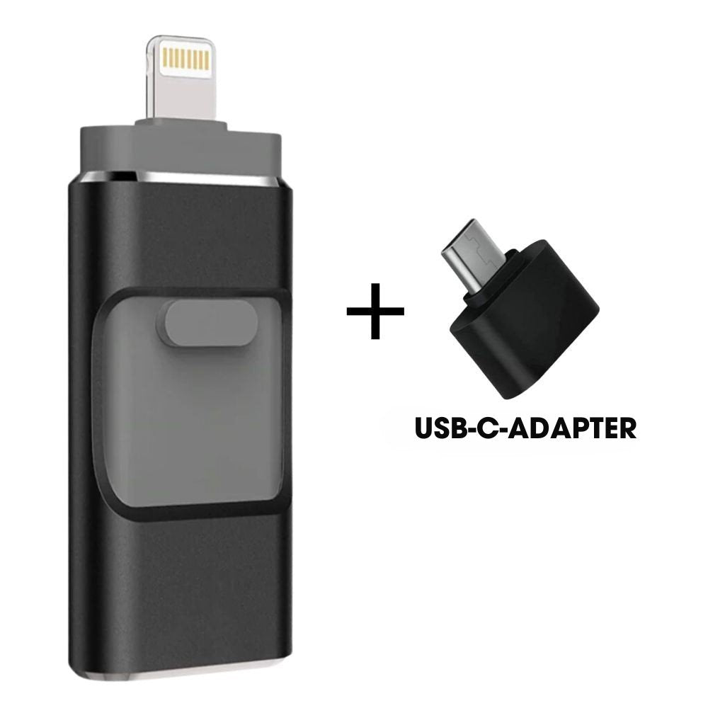 MobiKey® - 4-i-1 USB-drev – Lynhurtig billedoverførsel
