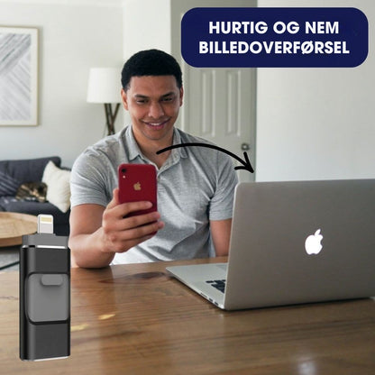 MobiKey® - 4-i-1 USB-drev – Lynhurtig billedoverførsel