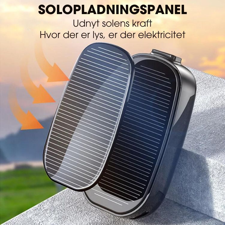 SolarKey® - 1200mAh solar nøglerings powerbank