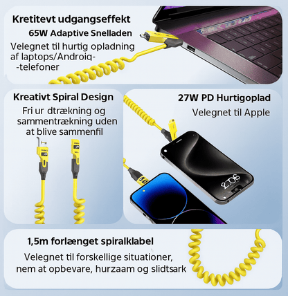 4-i-1 Udtøjeligt Opladerkabel™