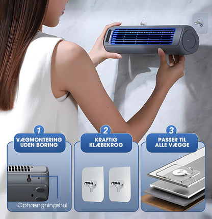 CoolFlow Max™ – Ultrastøjsvag bærbar ventilator