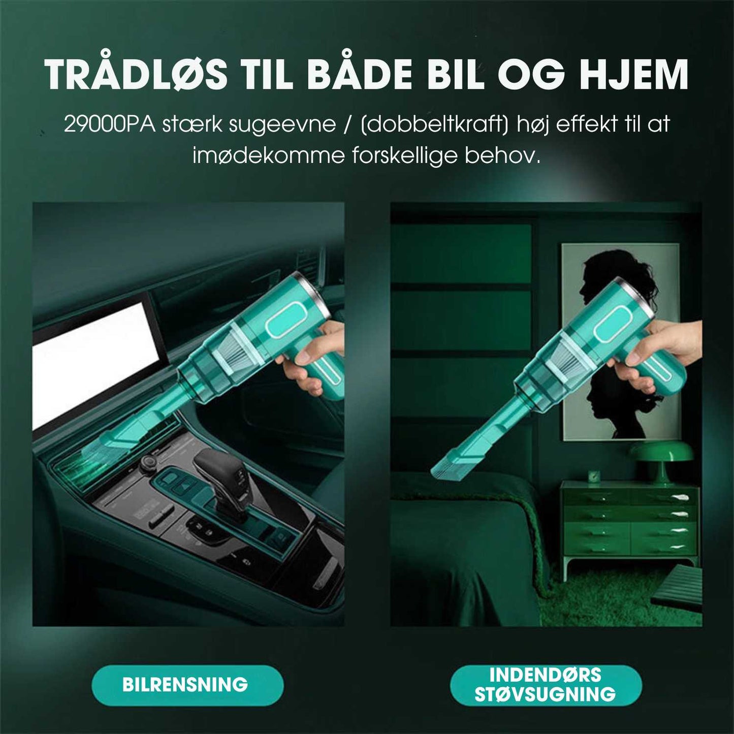 Vortex Pro® - Trådløs bilstøvsuger