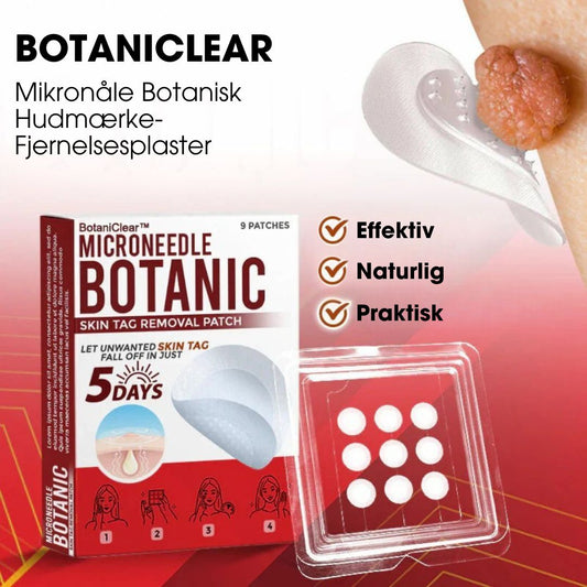 BotaniClear™ – Microneedle-patch til hudflapper - 1+1 GRATIS