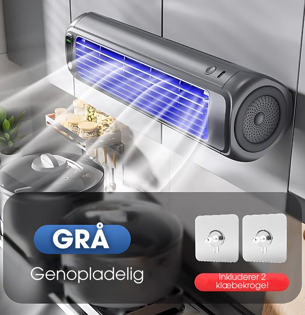 CoolFlow Max™ – Ultrastøjsvag bærbar ventilator