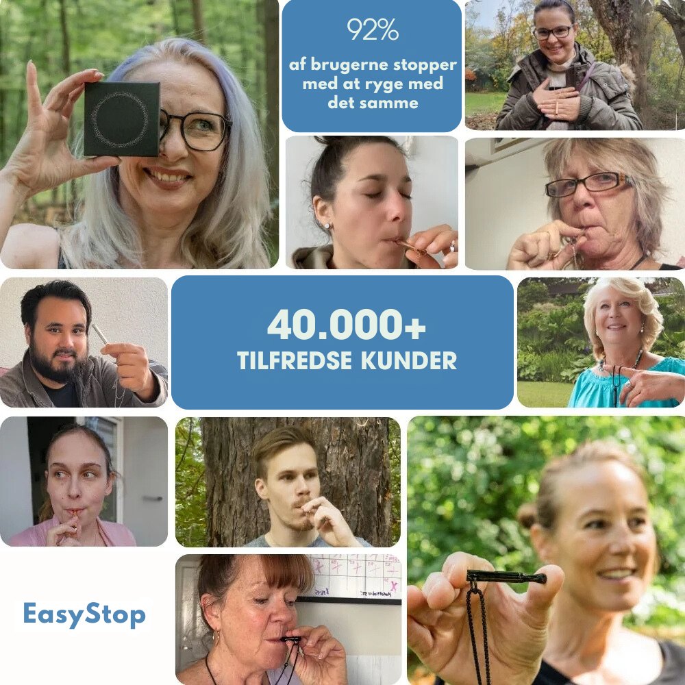 EasyStop™ - 92% af brugerne stopper med at ryge med det samme
