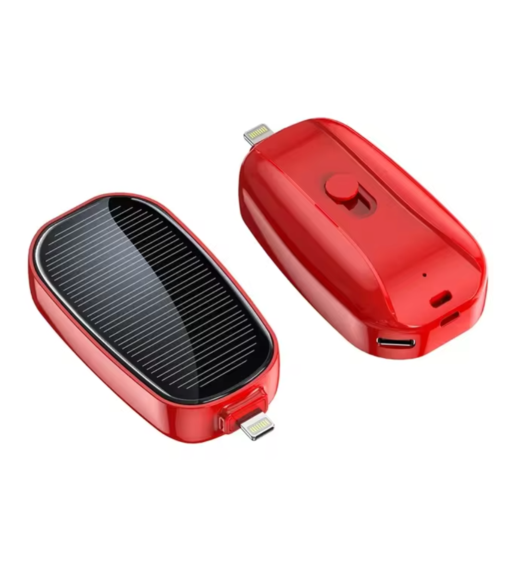 SolarKey® - 1200mAh solar nøglerings powerbank