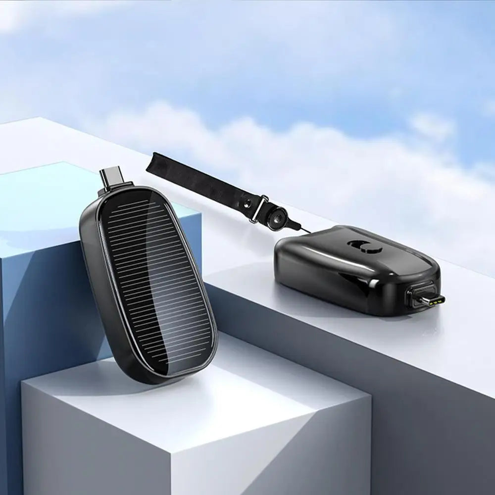 SolarKey® - 1200mAh solar nøglerings powerbank