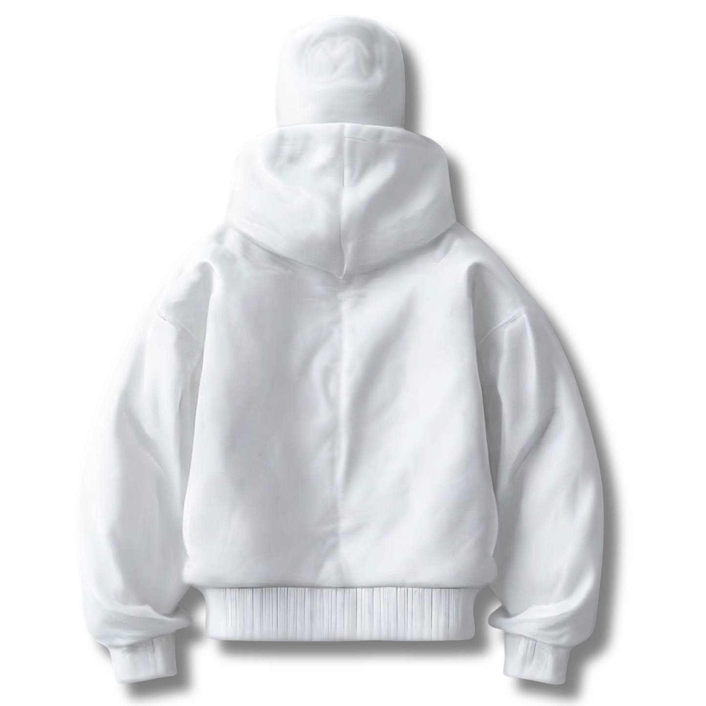 Anti-Social Hoodie - Hoodie med lynlås og integreret maske – Unisex
