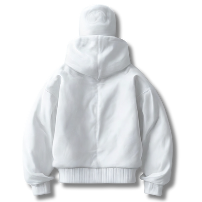 Anti-Social Hoodie - Hoodie med lynlås og integreret maske – Unisex