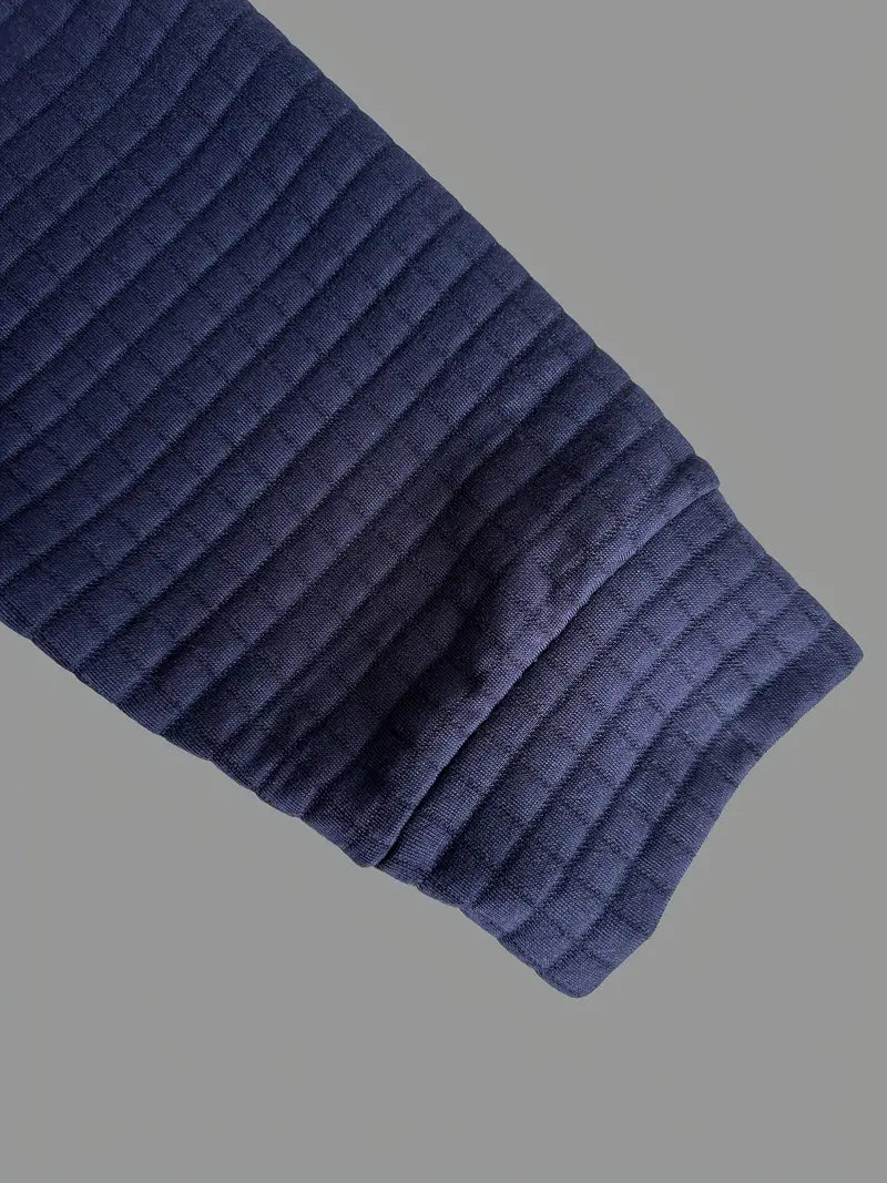 Jens | Polo i Tekstureret Stof med Ærmelomme