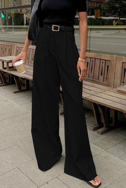 MAJA BUKSER | Høj Talje & Elegant Løstsiddende Pasform