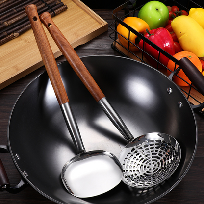 Spatel I Rustfrit Stål Med Træhåndtag