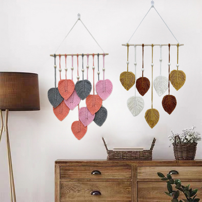 Soveværelse Blad Tapet Vægophæng