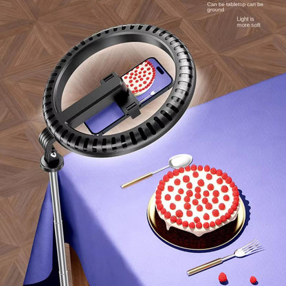 LED ring light med tripod og fjernbetjening