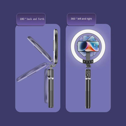 LED ring light med tripod og fjernbetjening