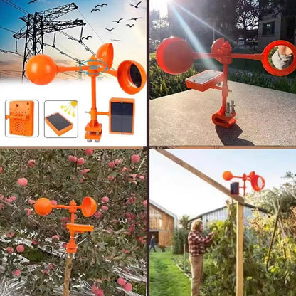 BirdBlocker™ – Vind- og solcelledrevet fugleskræmmer med lyd og refleksion
