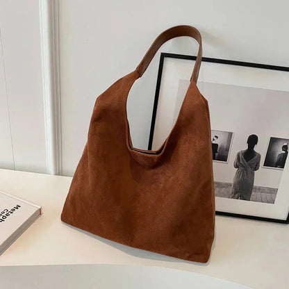 Alette | Stilfuld Ruskind Tote Taske